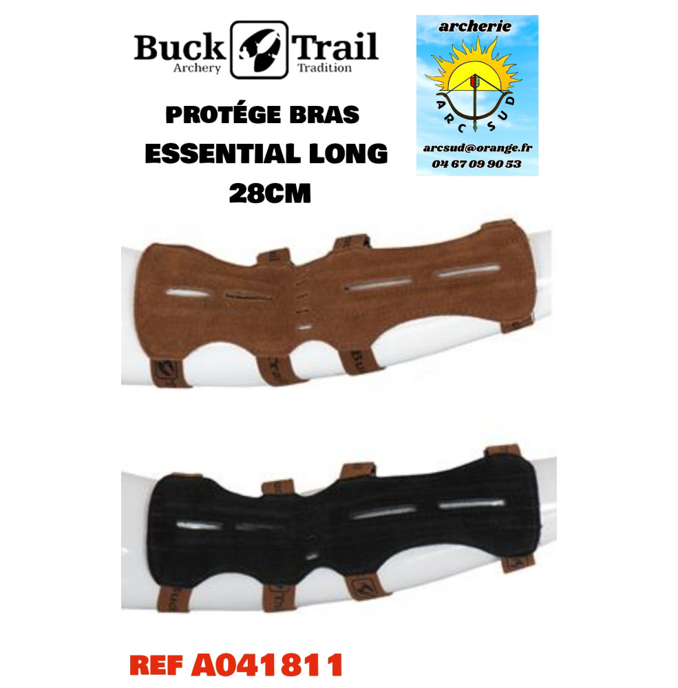 Buck trail protège bras cuir essential long 28 cm ref a041811