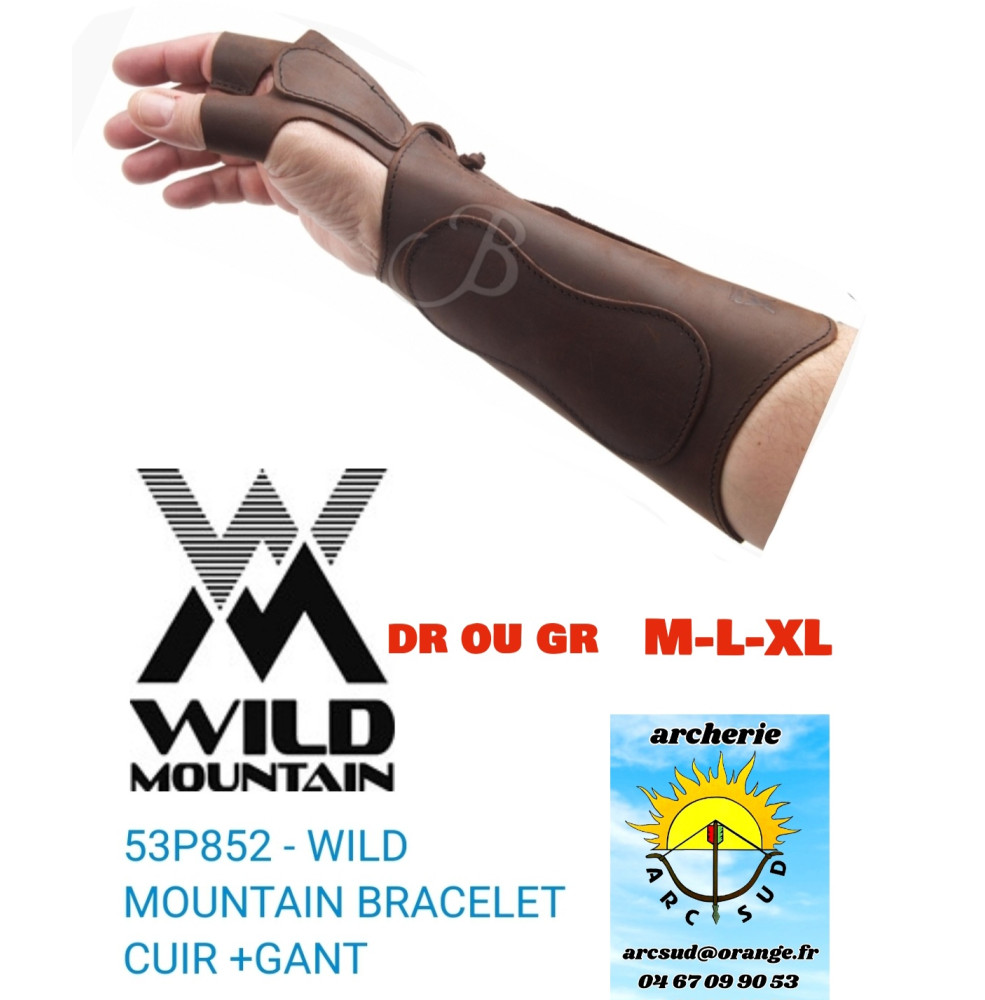 Wild mountain protège bras avec gant cuir ref 53P852