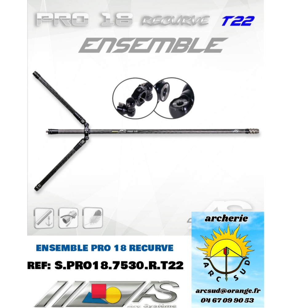 arc système ensemble pro 18 recurve ref s.pro18.7530.r.t22