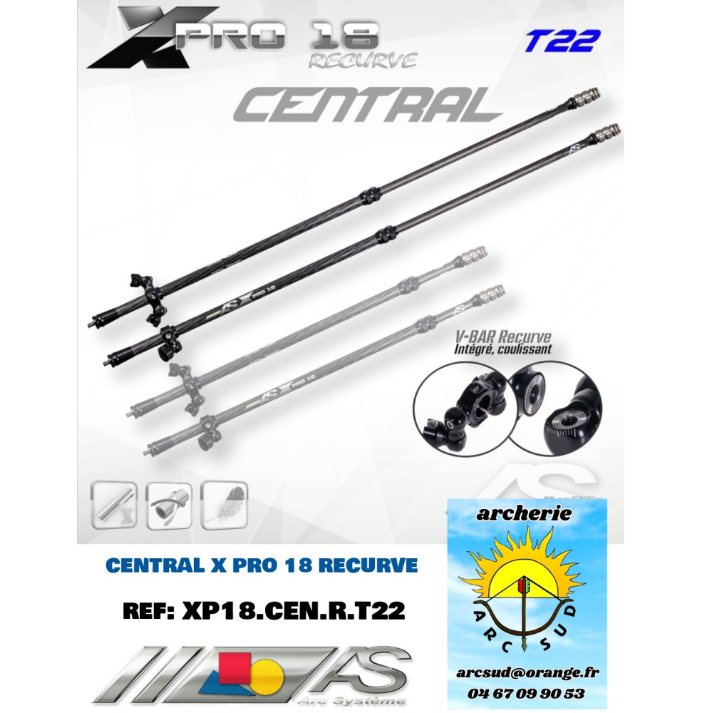 arc système central x pro 18 recurve ref xp18.cen.r.t22