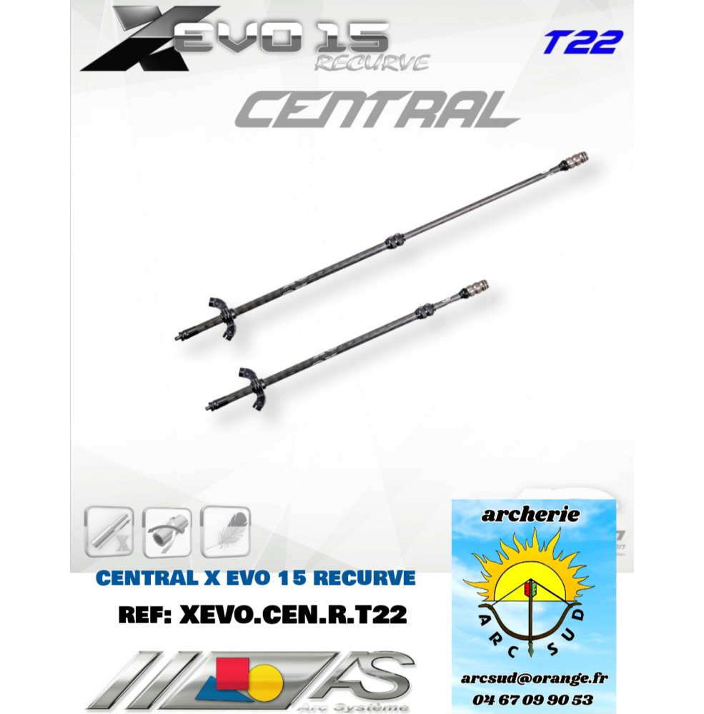 arc système central x evo 15 ref xevo.cen.r.t22