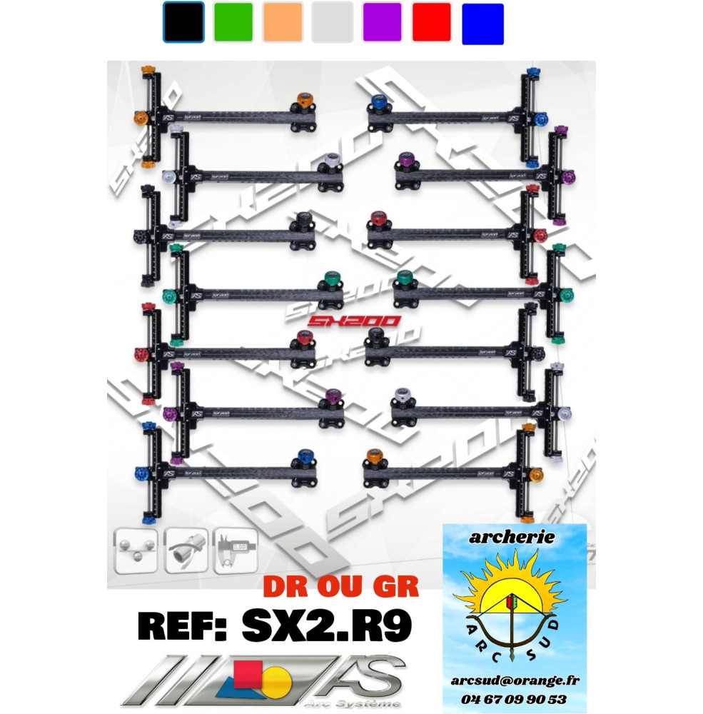 arc système viseur sx 200 recurve 9 ref sx2.r9.nr