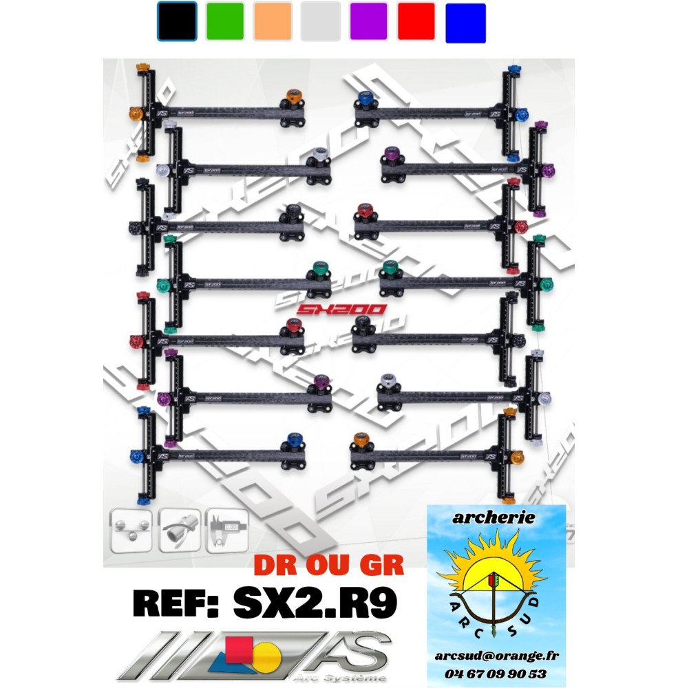 arc système viseur sx 200 recurve 9 ref sx2.r9.nr
