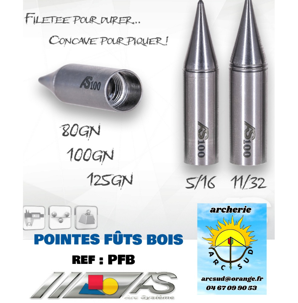 arc système pointes fut bois 11/32 ref pfb.1132 (par 12)