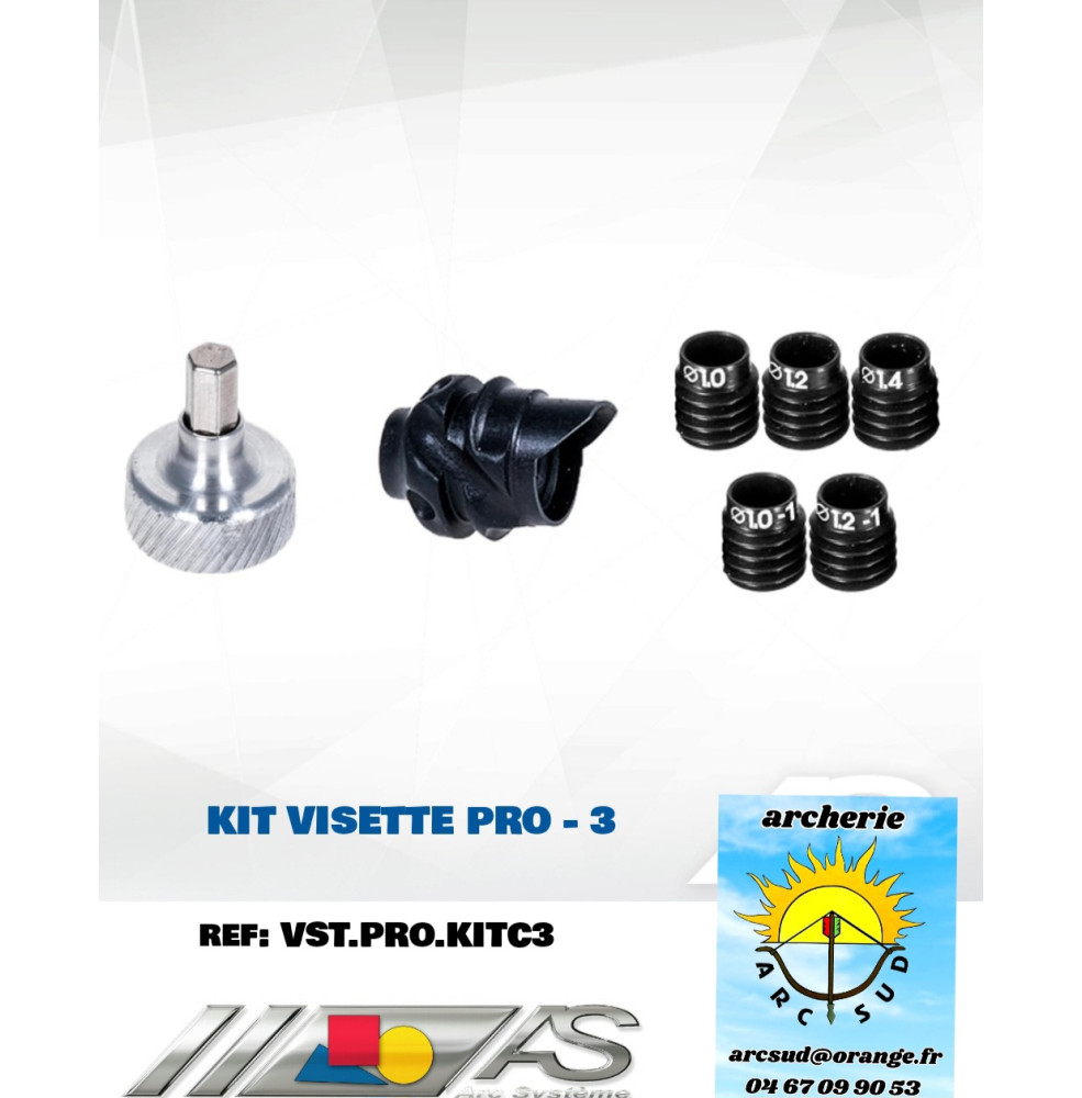 arc système kit visette pro -3 ref vst.pro.kitc3