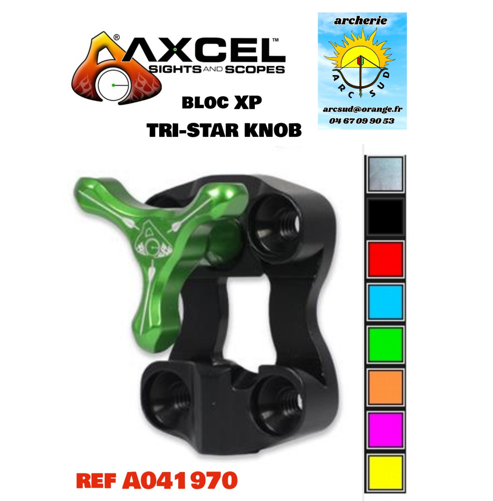 axcel bloc viseur xp star knob ref a041970