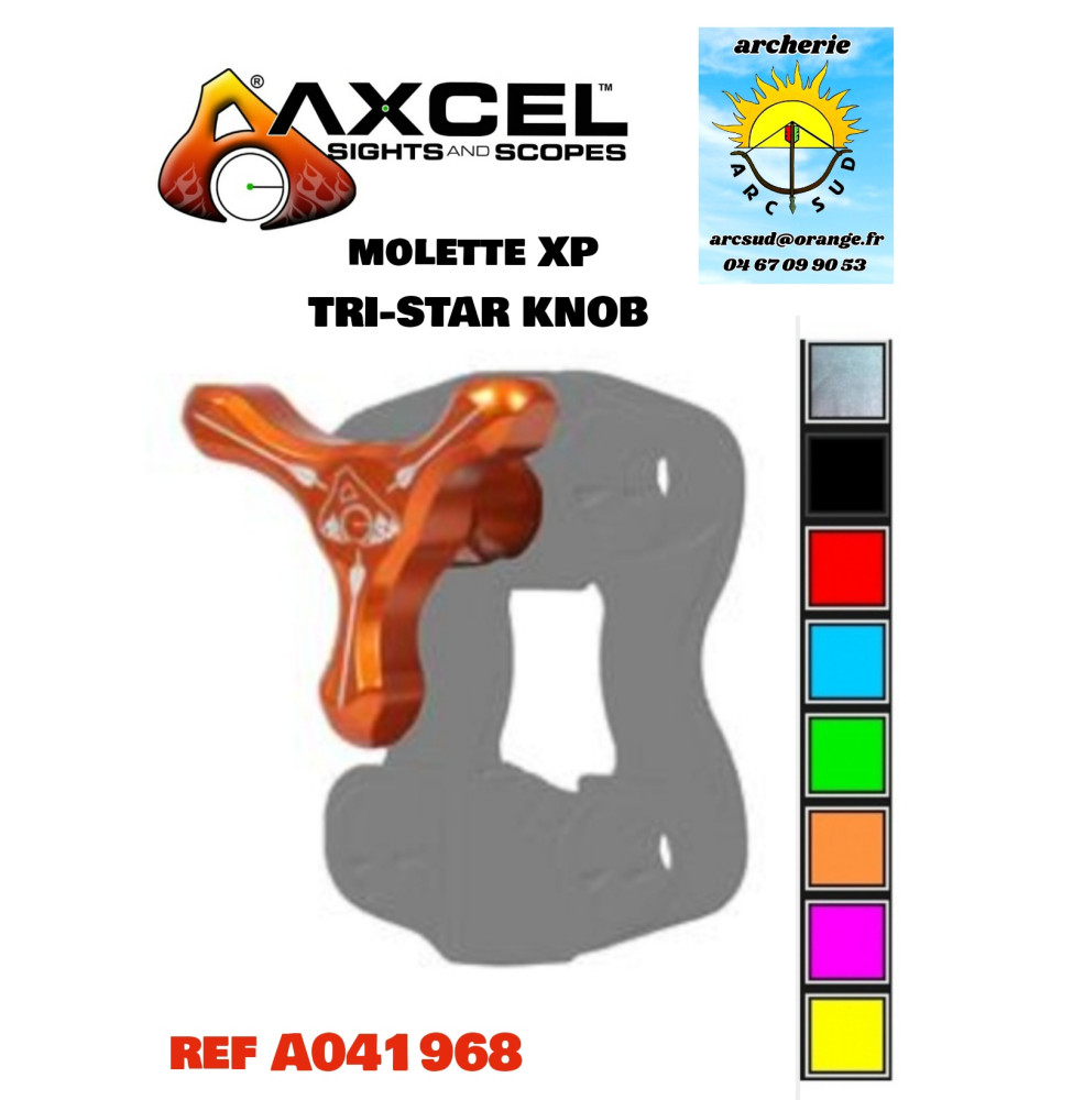 axcel molette viseur xp tri star knob ref a041968