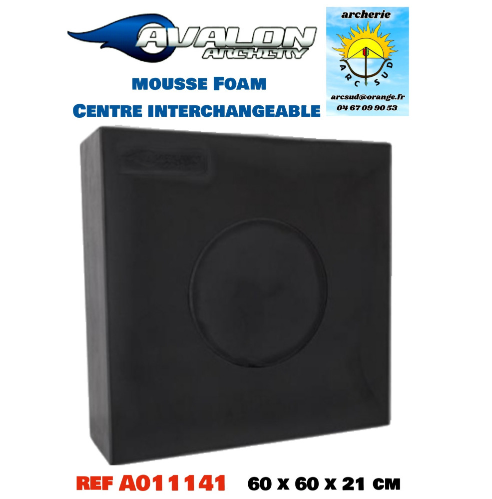 Avalon mousse 60 x 60 x 21 cm avec centre interchangeable ref a011141