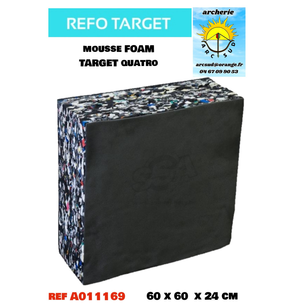 refo target mousse foam quatro 60 x 60 x 24 cm ref a011169