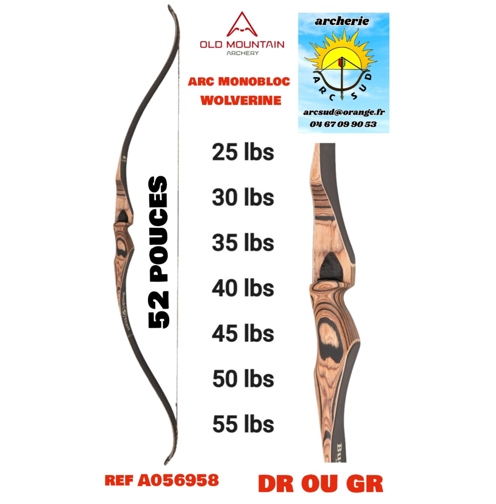 old mountain arc chasse monobloc wolverine ref a056958