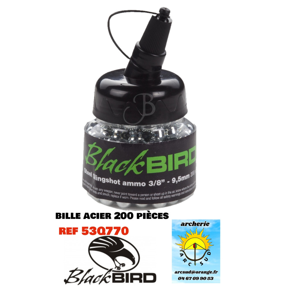 Blackbird bille en acier lance pierre 200 pieces ref 53Q770