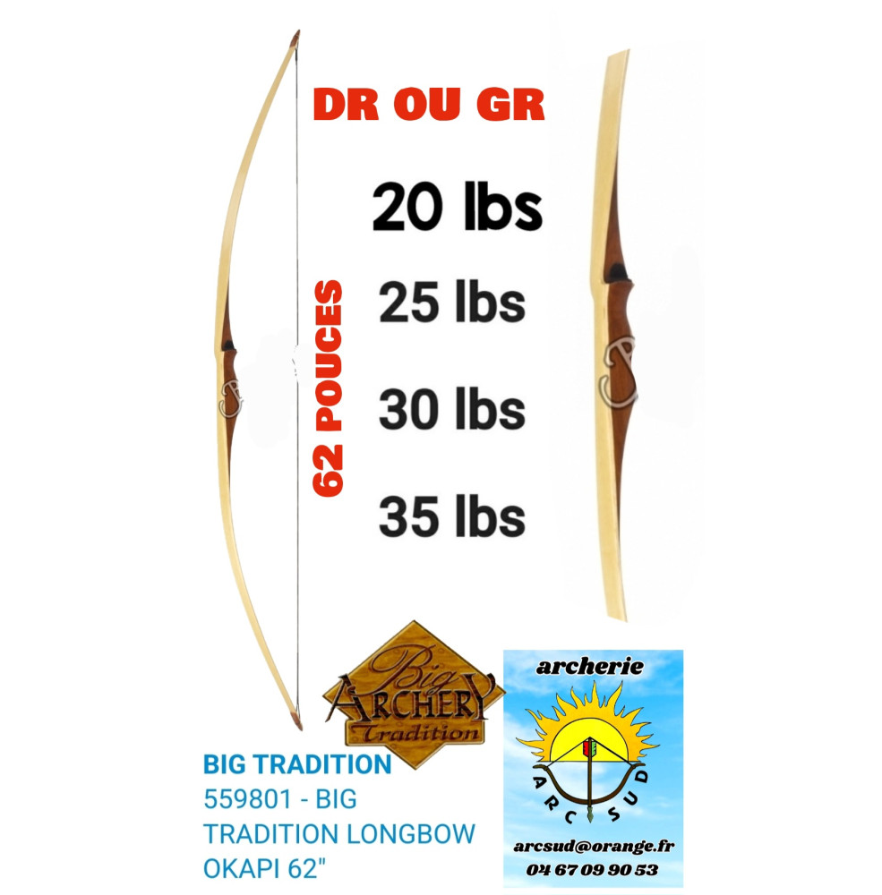 Big tradition longbow okapi ref 559801