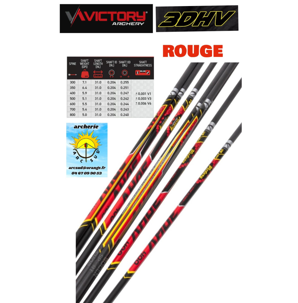 Victory tube carbon 3DHV rouge ref 53P249