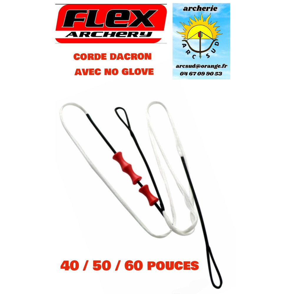 flex archery corde dacron snake avec no glove ref A064510