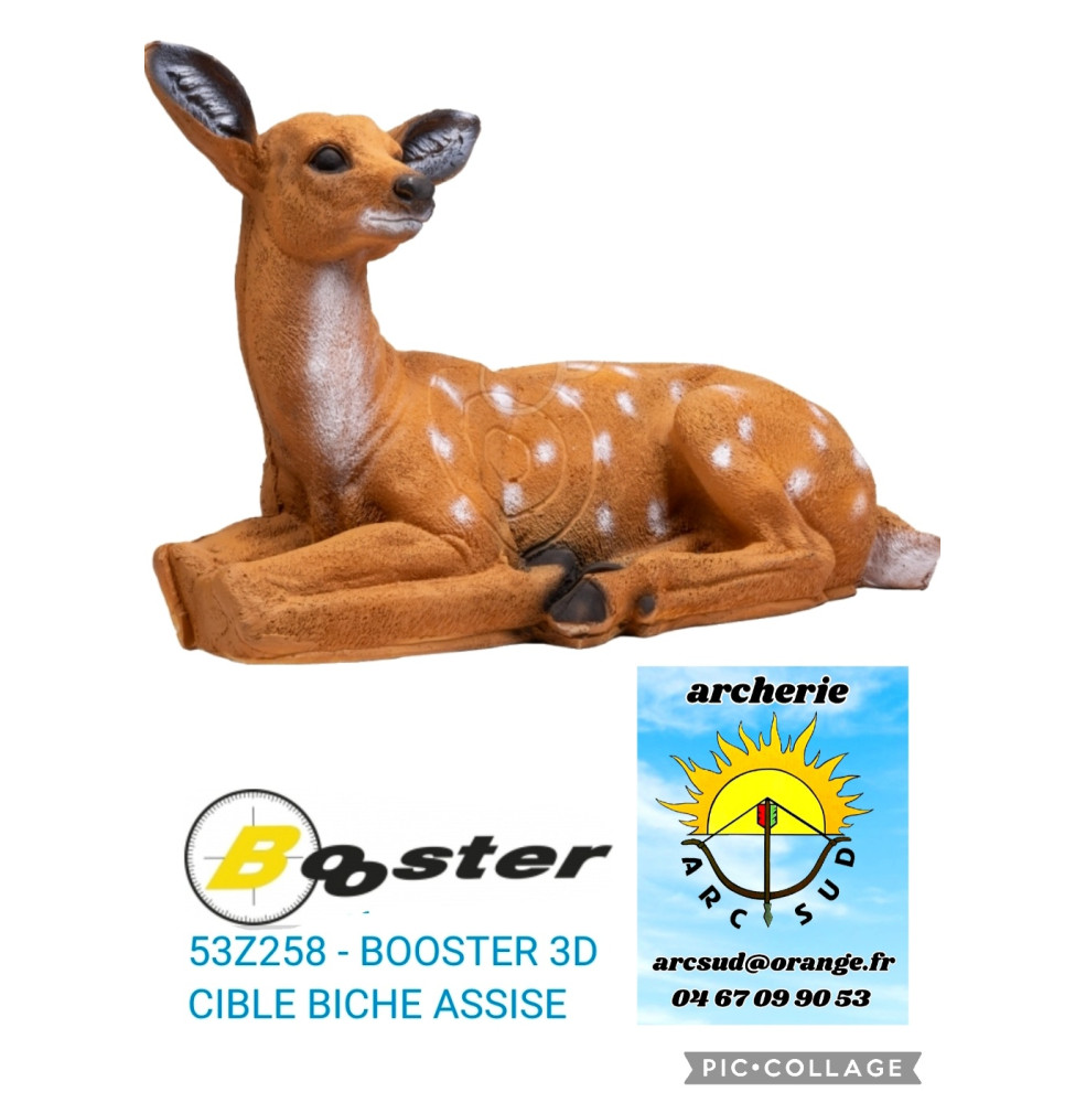 booster cible 3d biche assise ref 53z258