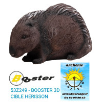 booster cible 3d herisson...