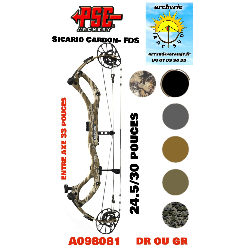 pse arc a poulie sicaro carbon fds 2026 ( ref A098081 )