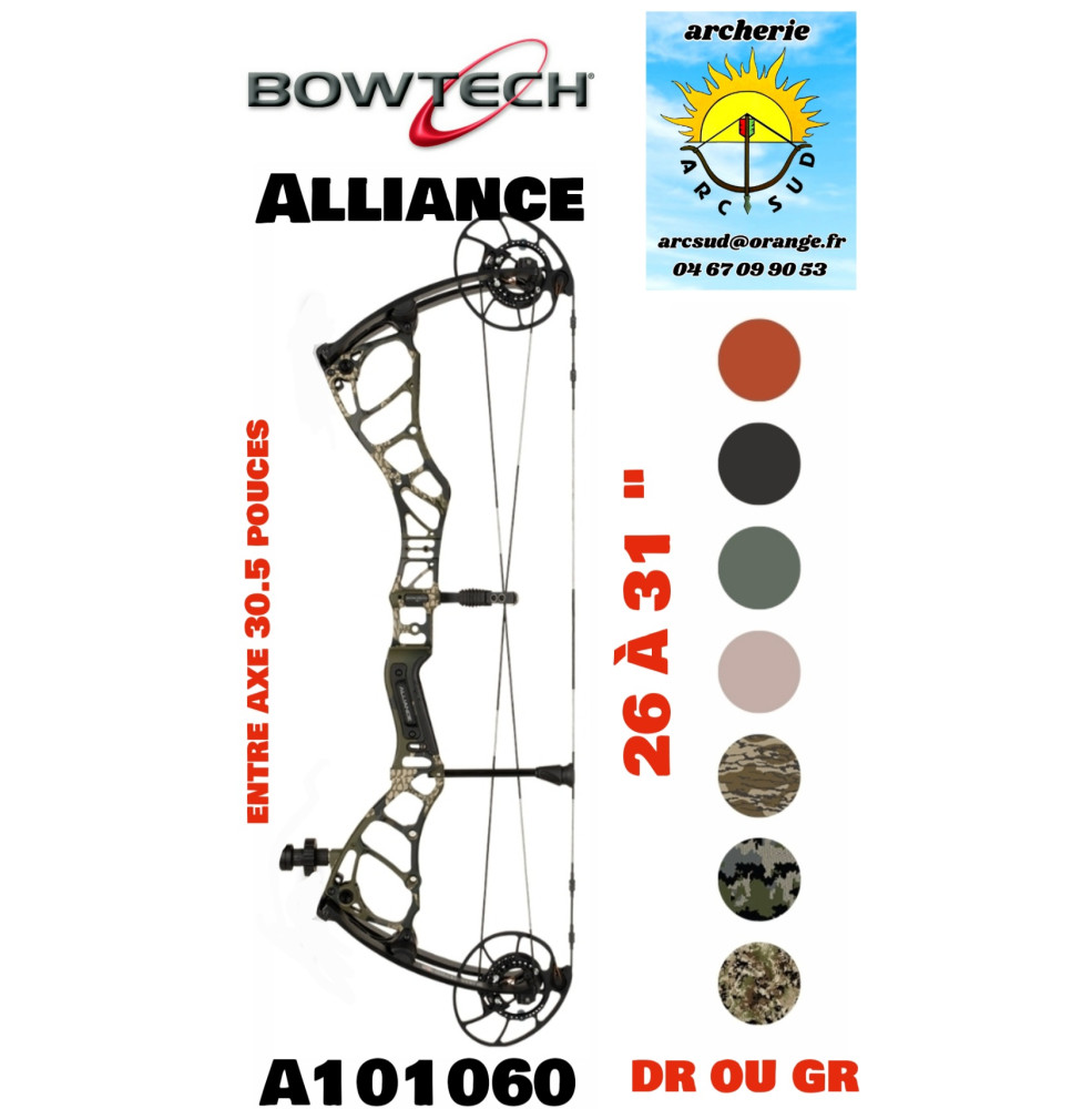 Bowtech arc à poulie alliance (2026) ref A101060