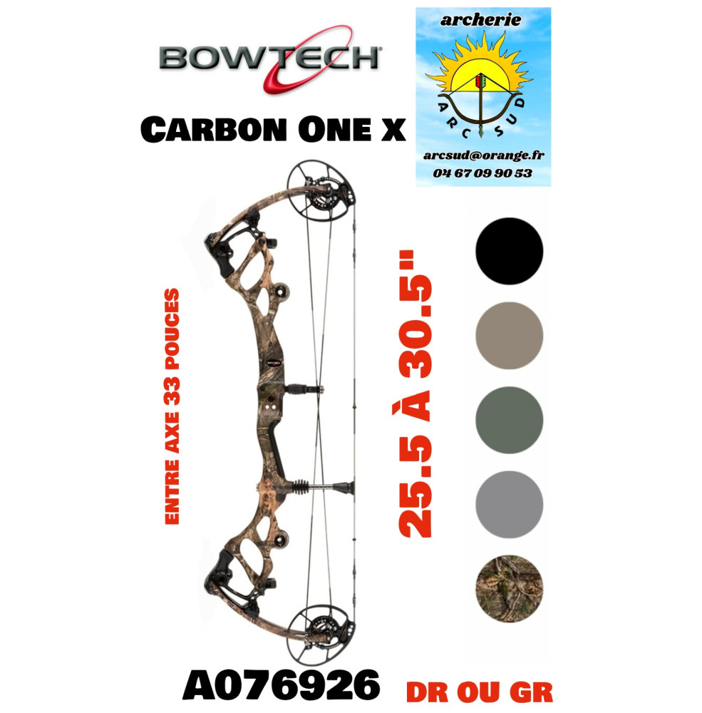 Bowtech arc à poulie carbon one x (2026) ref a076926