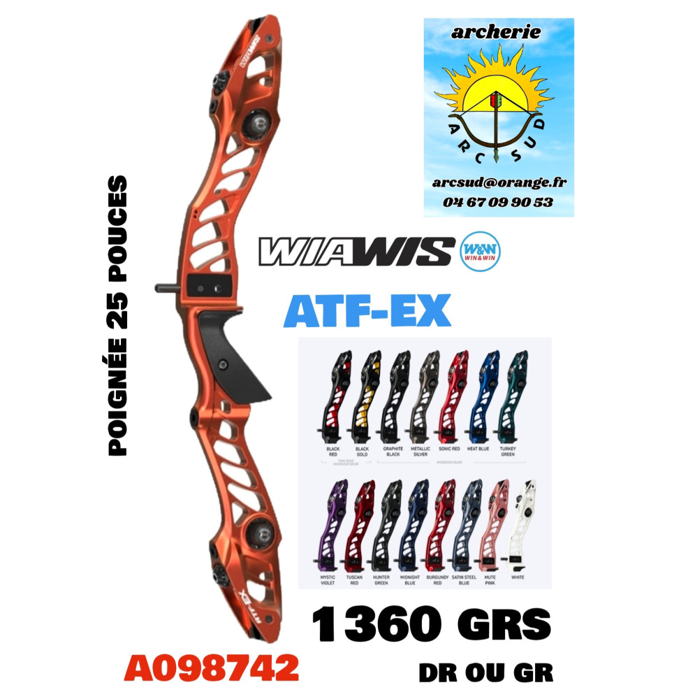 wiawis poignee atf ex 25 pouces 2026  bi color ref a098742