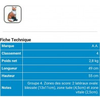 AA cible 3d Renard assis 539427