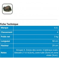 AA cible 3d Ragondin fonce 531663