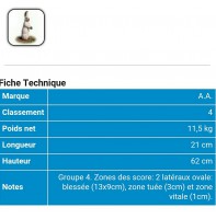 AA cible 3d lièvre blanc 537603