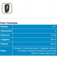 AA cible 3d Faucon dans le rocher 53B106