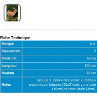 AA cible 3d Chevreuil alerte 53D041