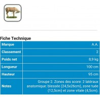 AA cible 3d Cerf Tête tournée 537456