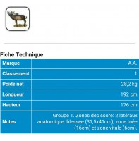 AA cible 3d Cerf Rouge 53A297