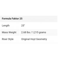 Hoyt poignée formula faktor