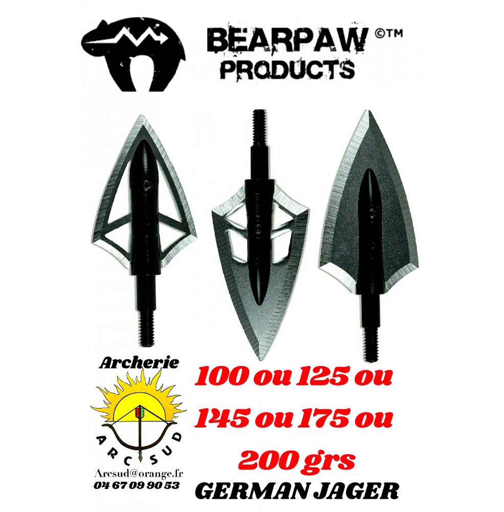 Bearpaw lame german jager (pack de 3)