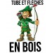 tubes et fleches en bois