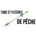 tubes et flèches de pêche